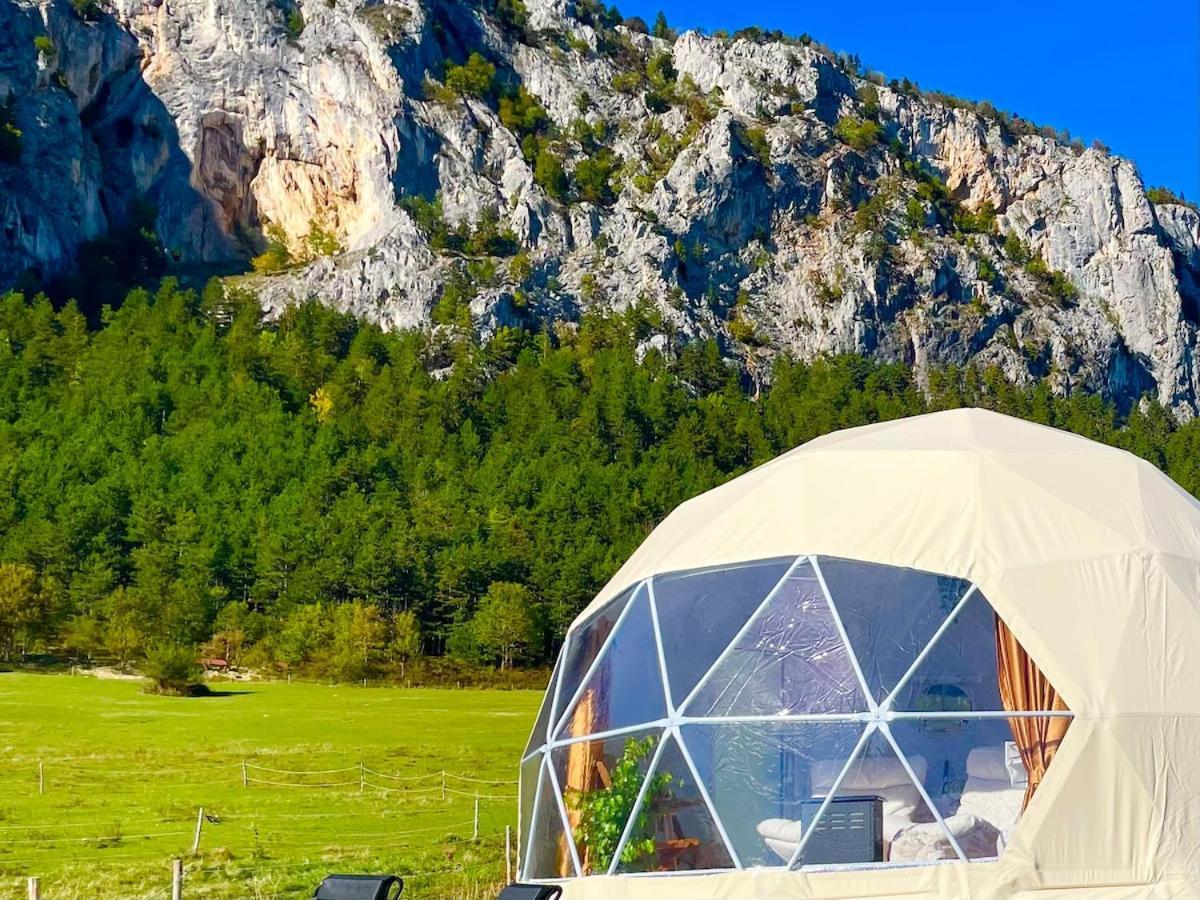 Glamping Hohe Wand - Zelt Mit Sternenfenster Und Whirlpool Hotel Maiersdorf Exterior photo